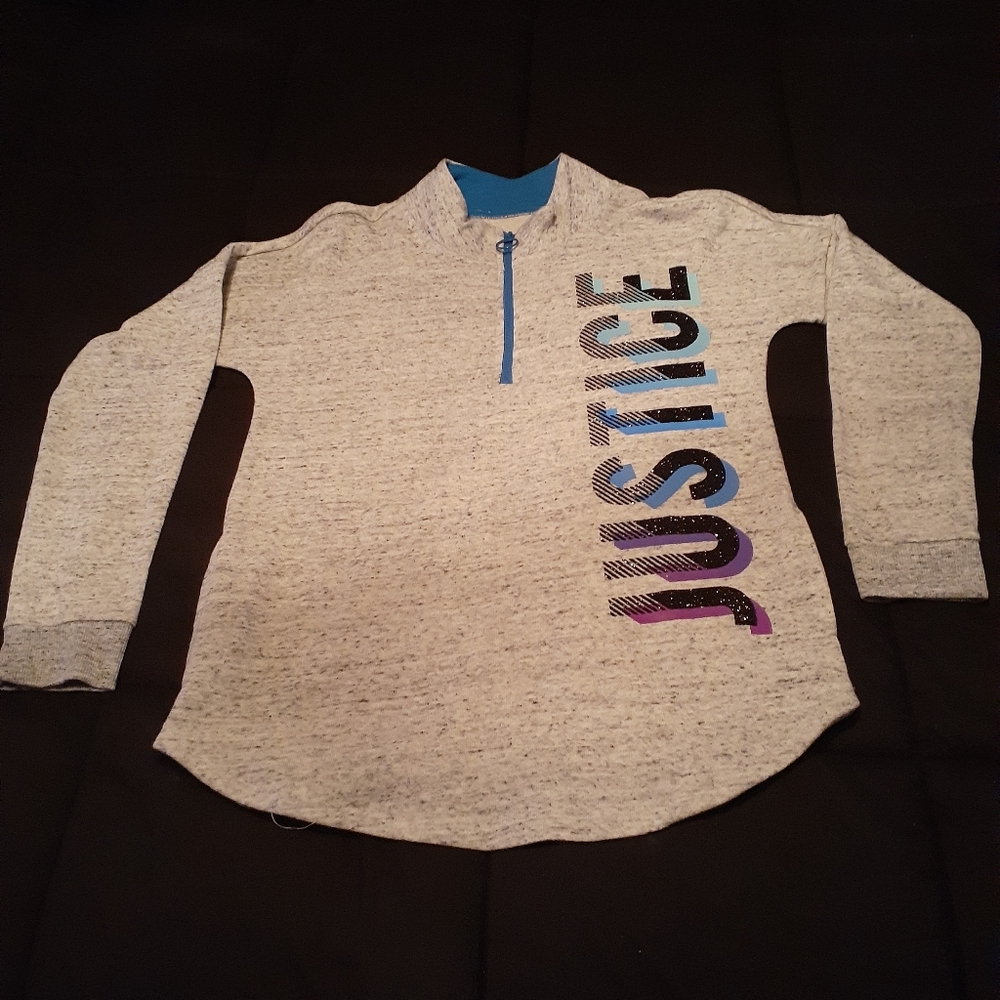 Girls 14/16 Justice Active Pull over sweat shirt